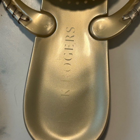 Jack Rogers Gold Sandals - Picture 3 of 5